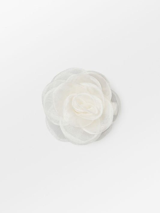 Becksöndergaard, Orchia Flower Hair Tie - White, accessories