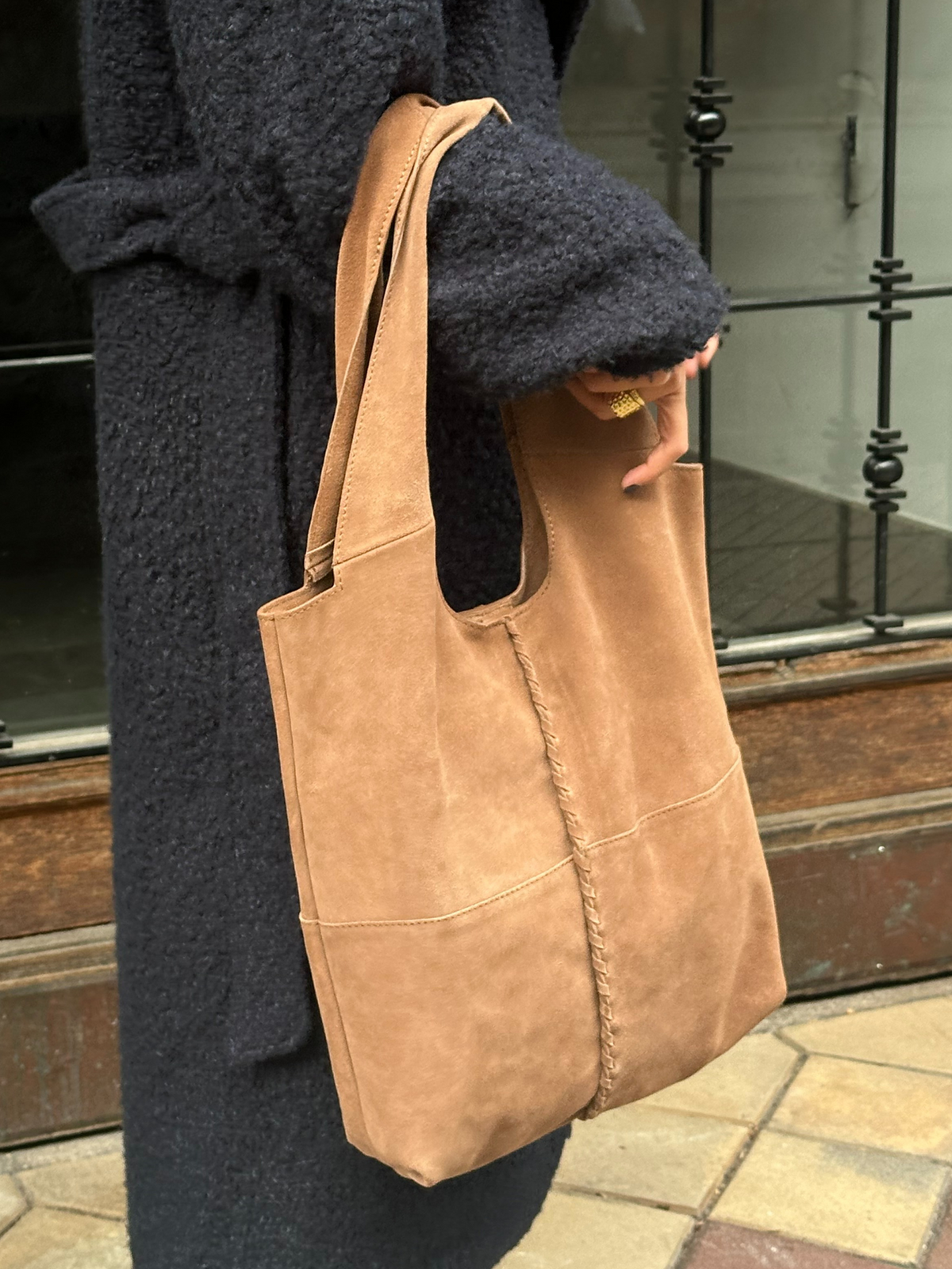 Becksöndergaard, Suede Demi Bag - Brown, mid season sale 2026