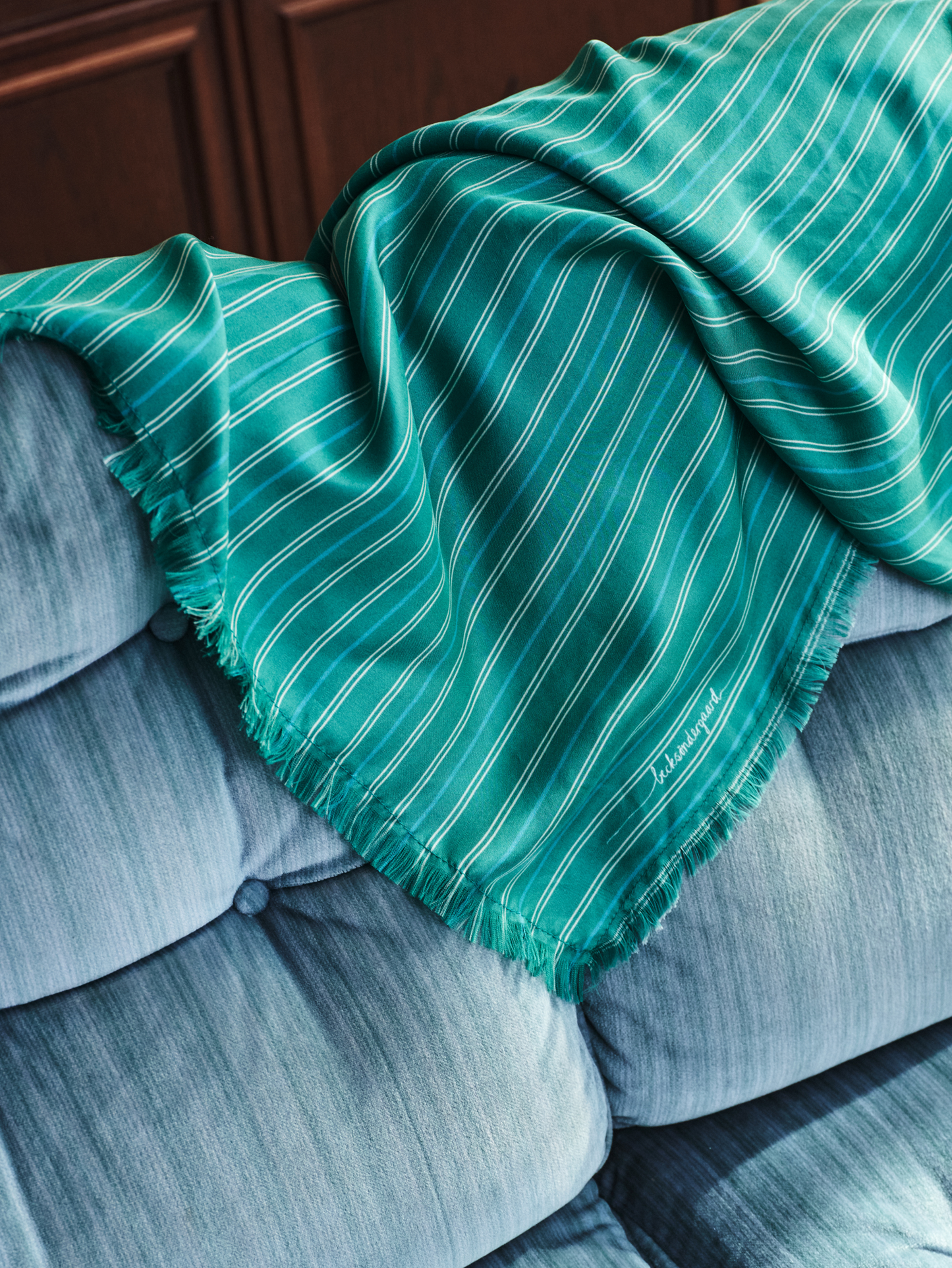 Becksöndergaard, Strifilia Sia Scarf - Bottle Green, scarves, scarves, sale, sale, scarves, scarves, gifts, black week, black week