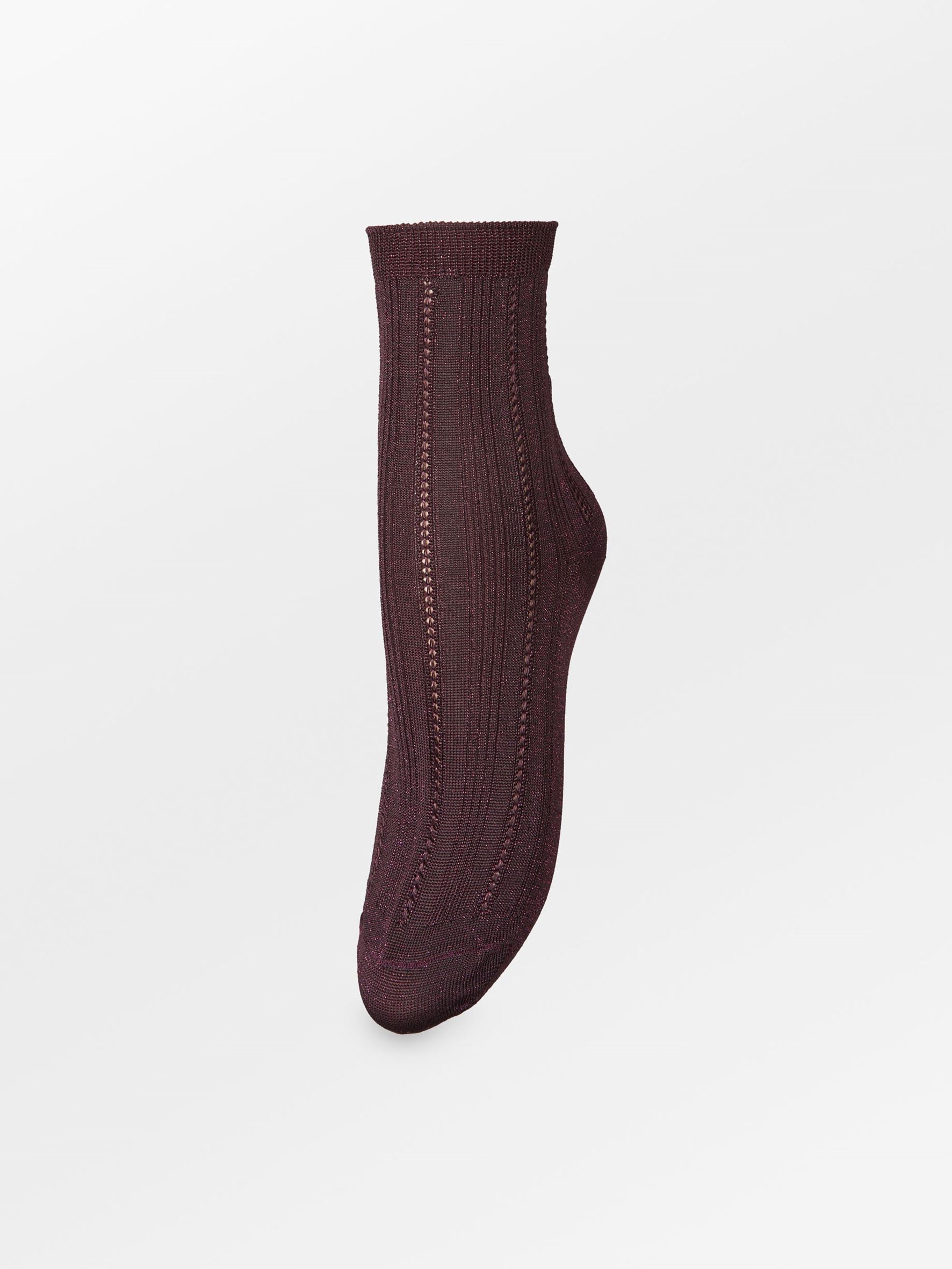 Becksöndergaard, Glitter Drake Sock - Fig Red, socks