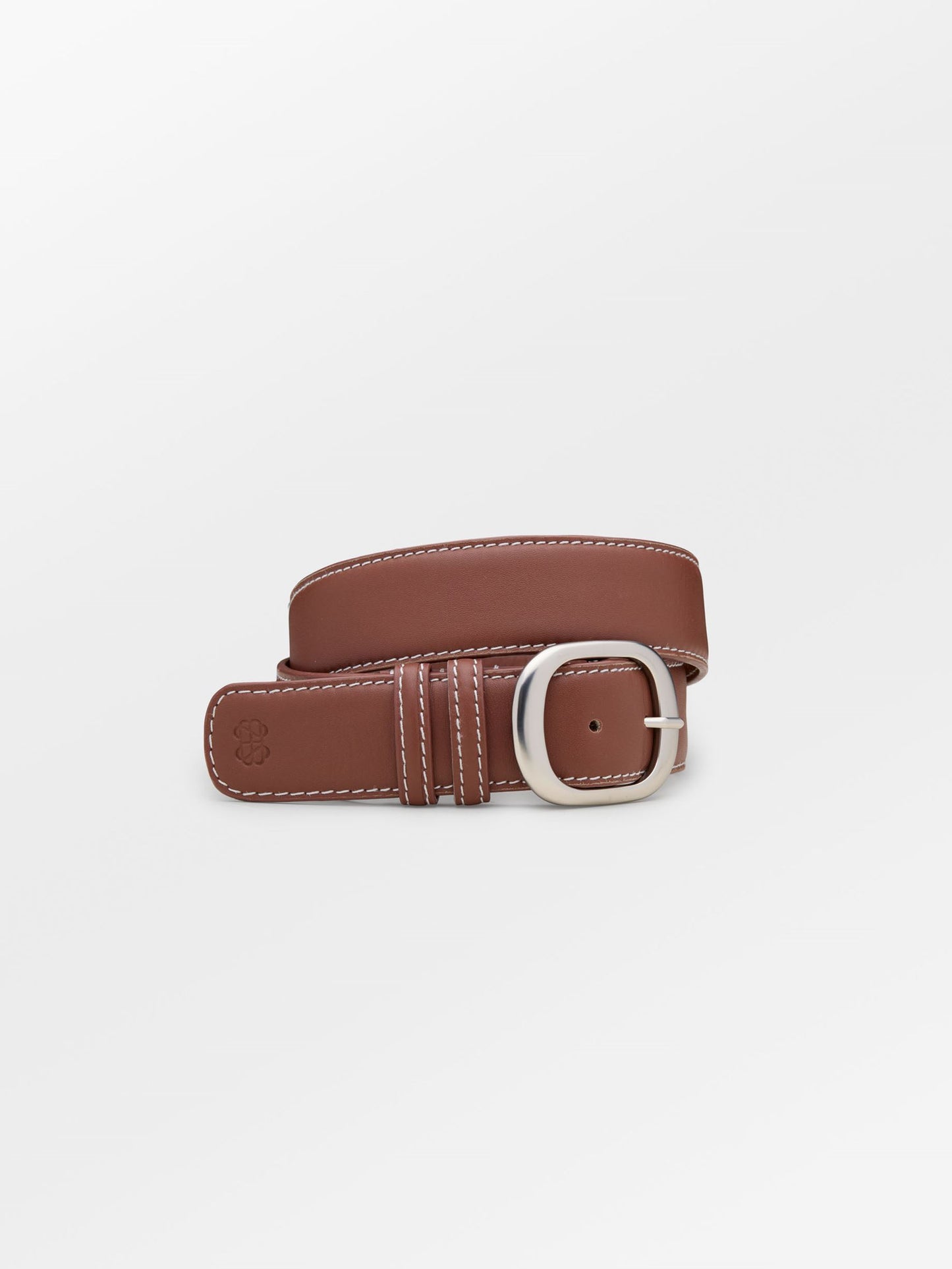 Glossy Rochel Leather Belt - Brown Clothing   BeckSöndergaard