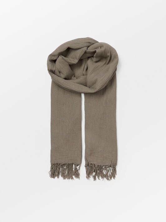 Becksöndergaard, Solid Ilona Scarf - Fossil Brown, scarves, black week, black week