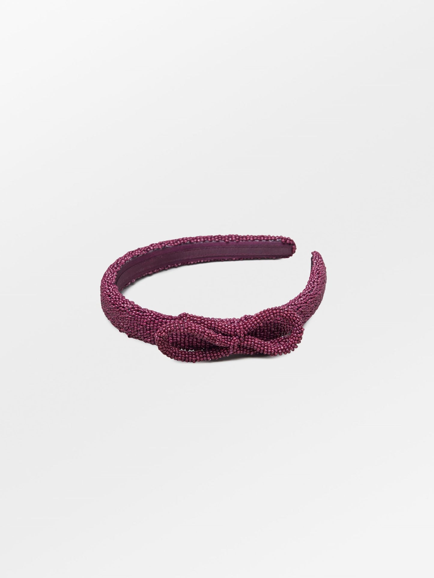Becksöndergaard, Bow Slim Beaded Hairbrace - Violets Purple, archive, archive