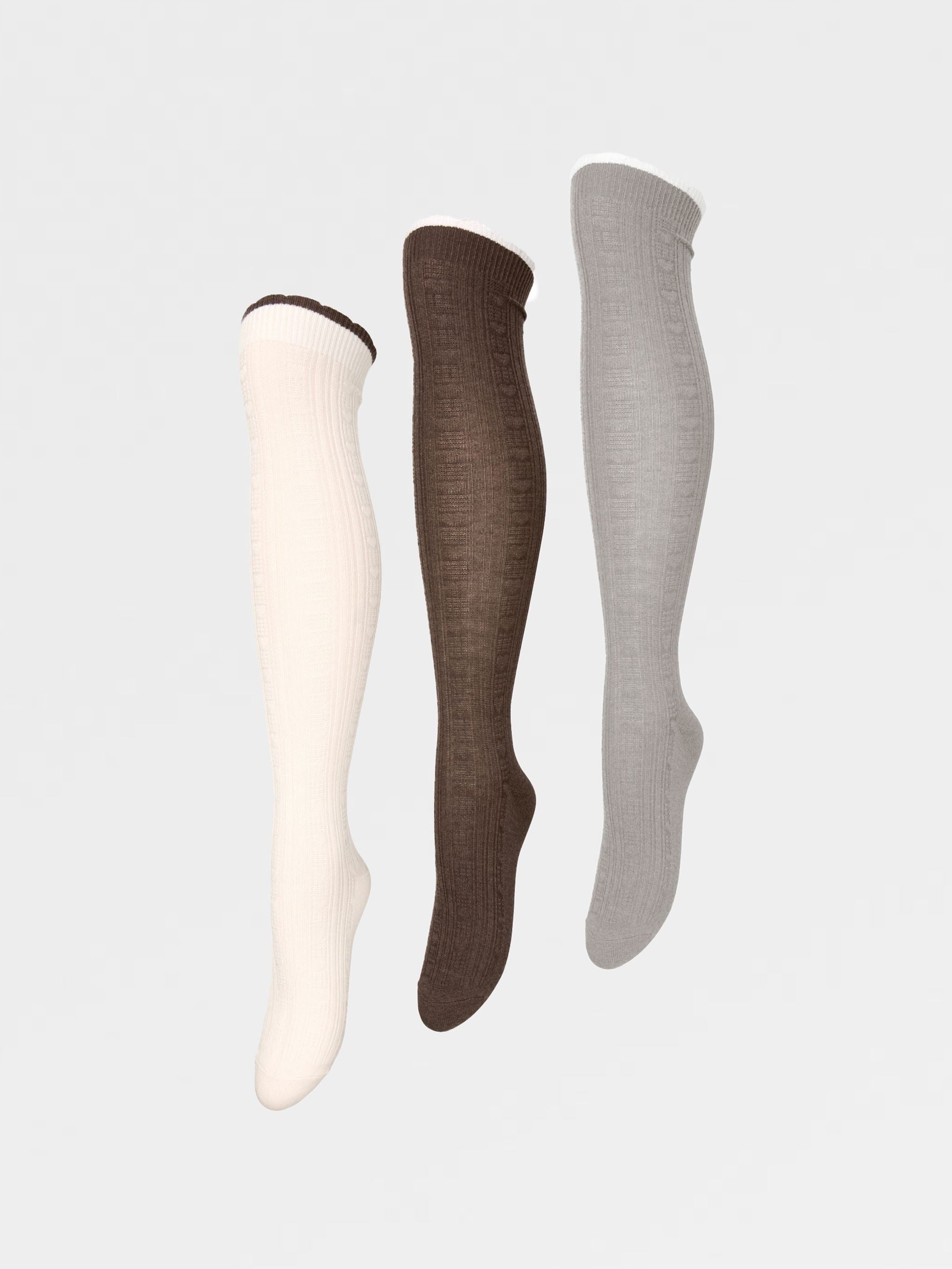 Scallop Knee Sock 3 Pack Socks BeckSöndergaard