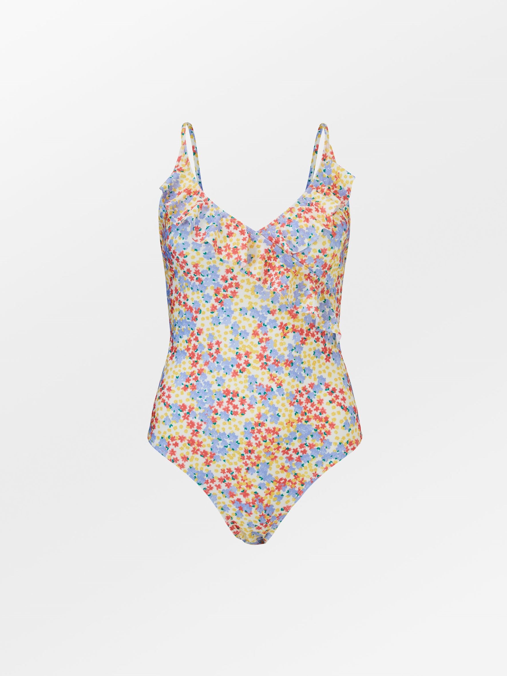 Oline Bly Frill Swimsuit Clothing   BeckSöndergaard