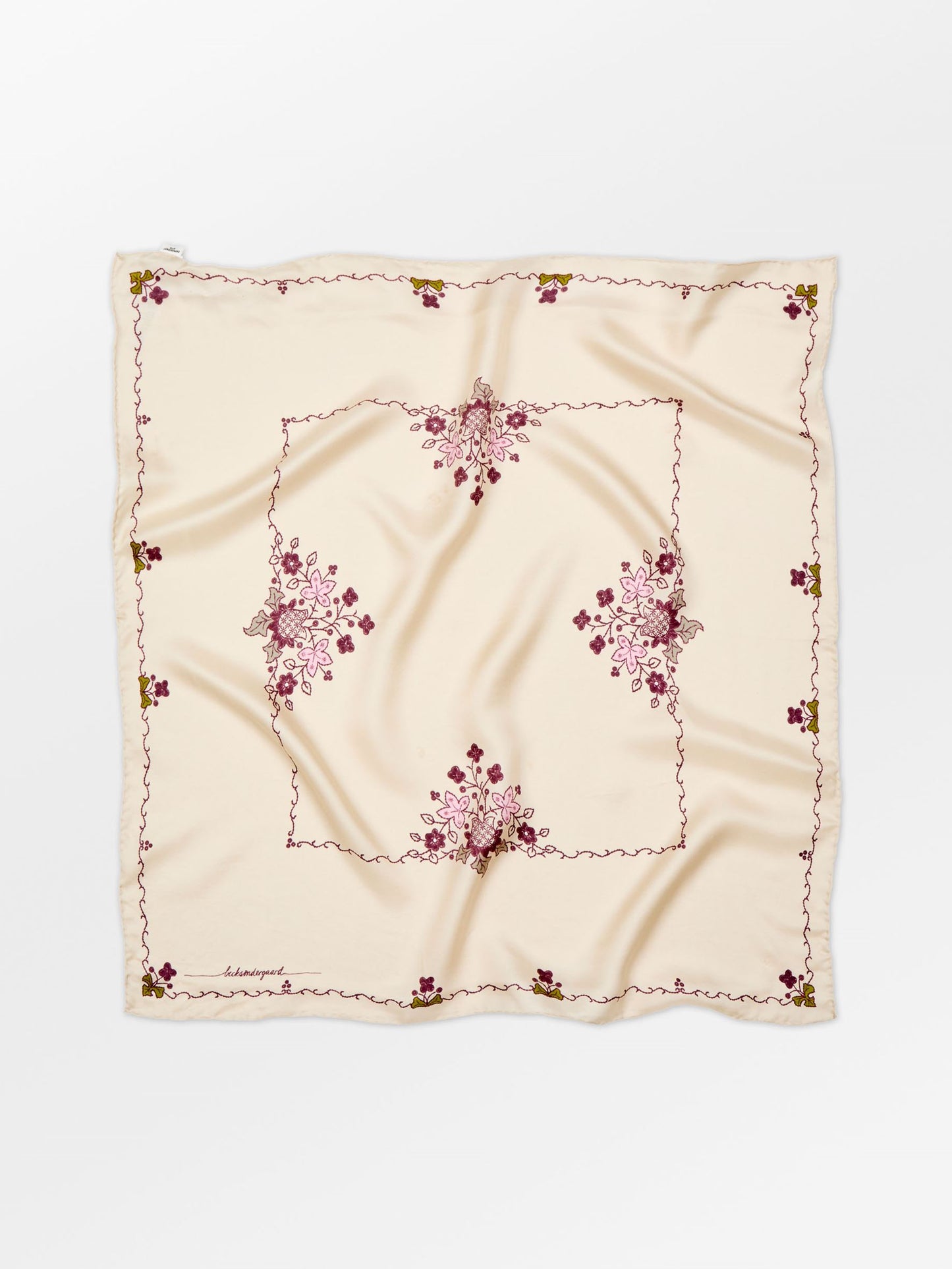 Becksöndergaard, Brodaria Sia Scarf - Birch White, scarves, scarves, sale, sale, scarves, scarves, black week, black week