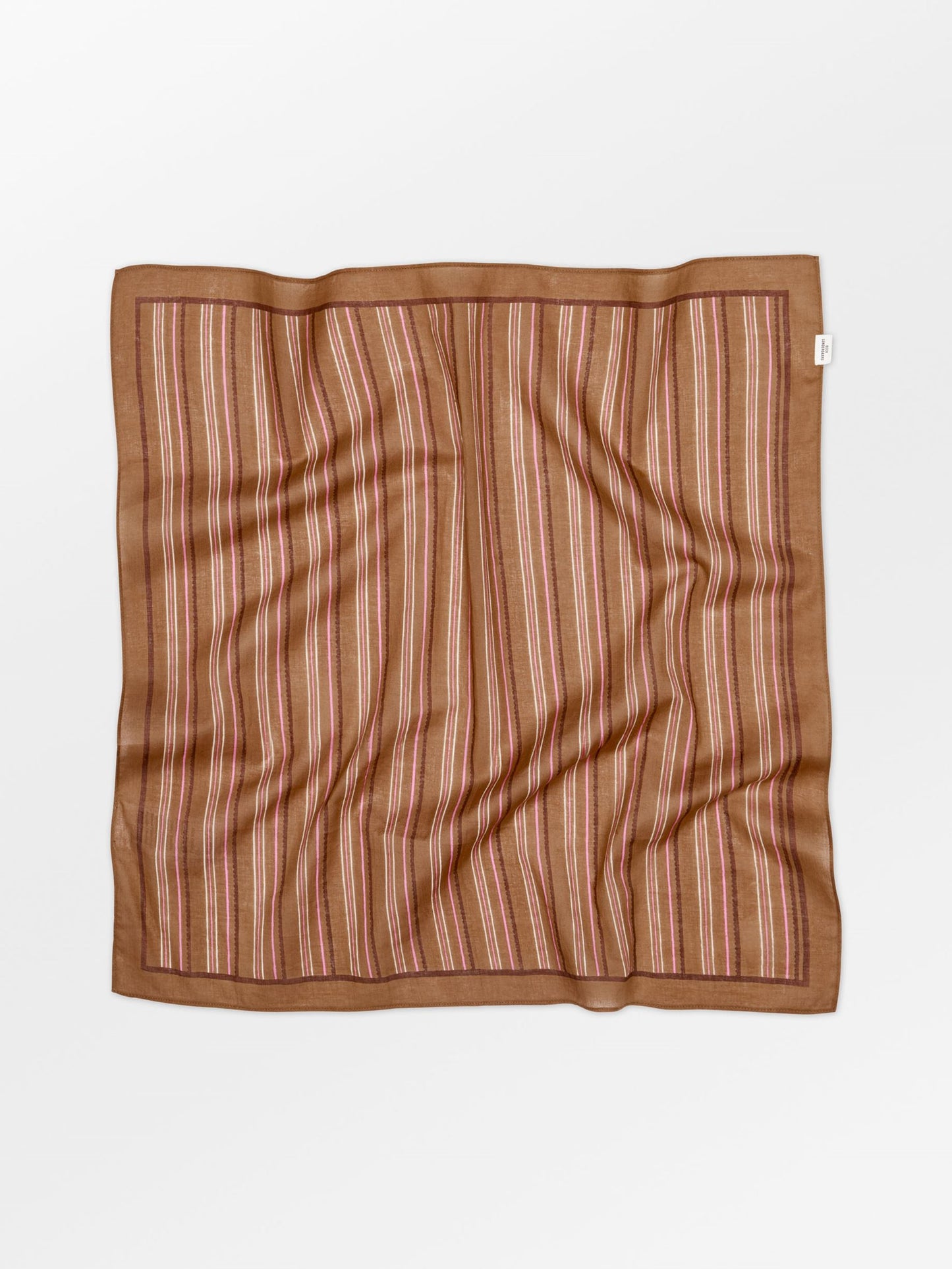 Becksöndergaard, Scallopia Striped Cotta Scarf - Wood Thrush Brown, scarves, sale, sale, scarves, scarves, scarves