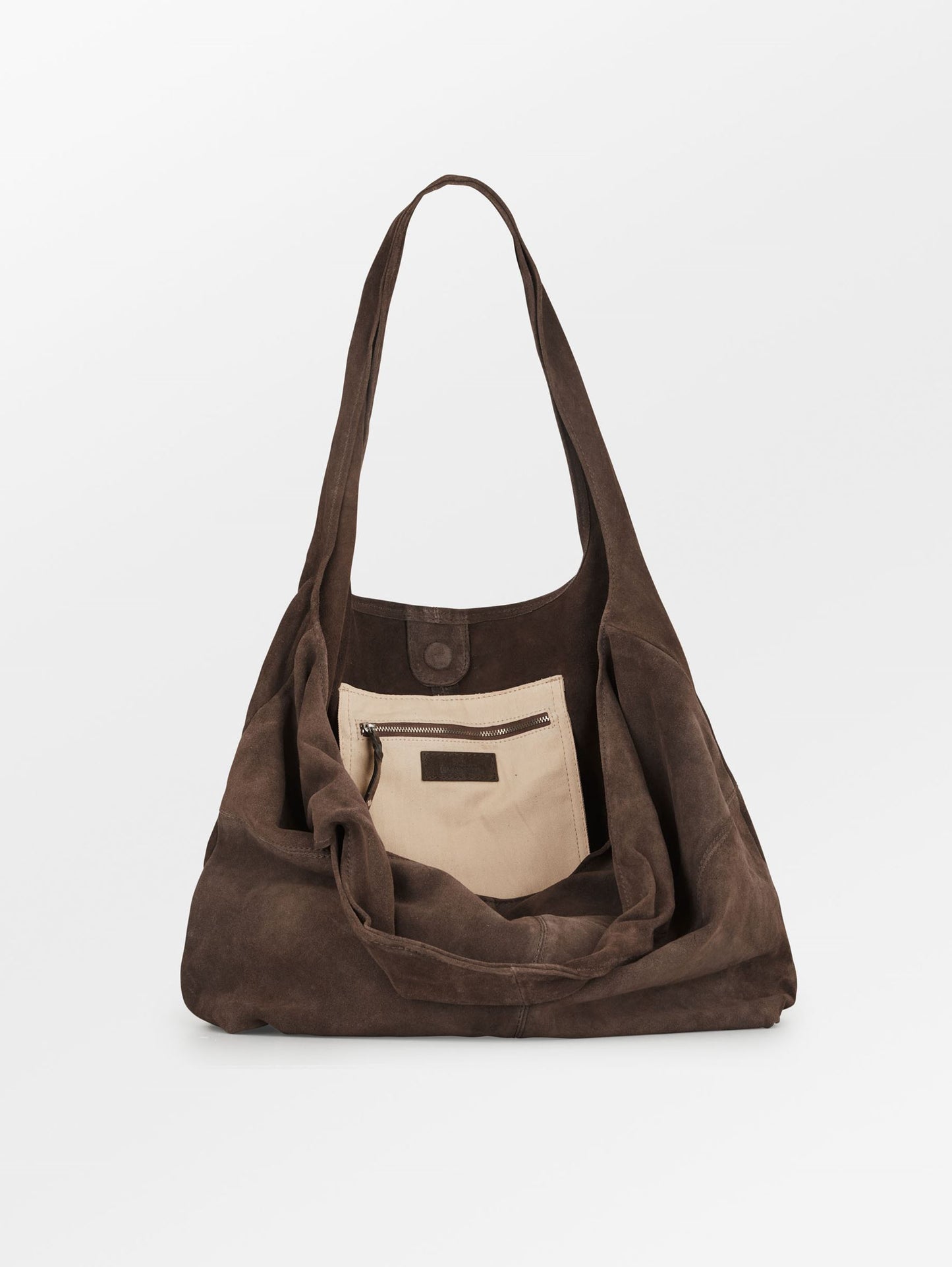 Suede Dalliea Shopper Bag - Dark Brown OneSize BeckSöndergaard
