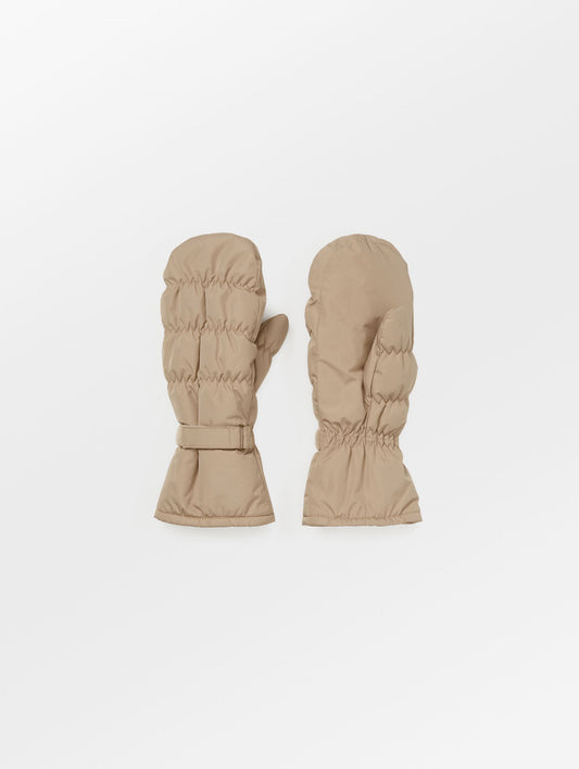 Becksöndergaard, Padded Nylona Mitten - Ginger Beige, accessories, accessories, archive, archive, sale, sale, winter accessories, sale, archive, winter accessories, gifts, black week, black week