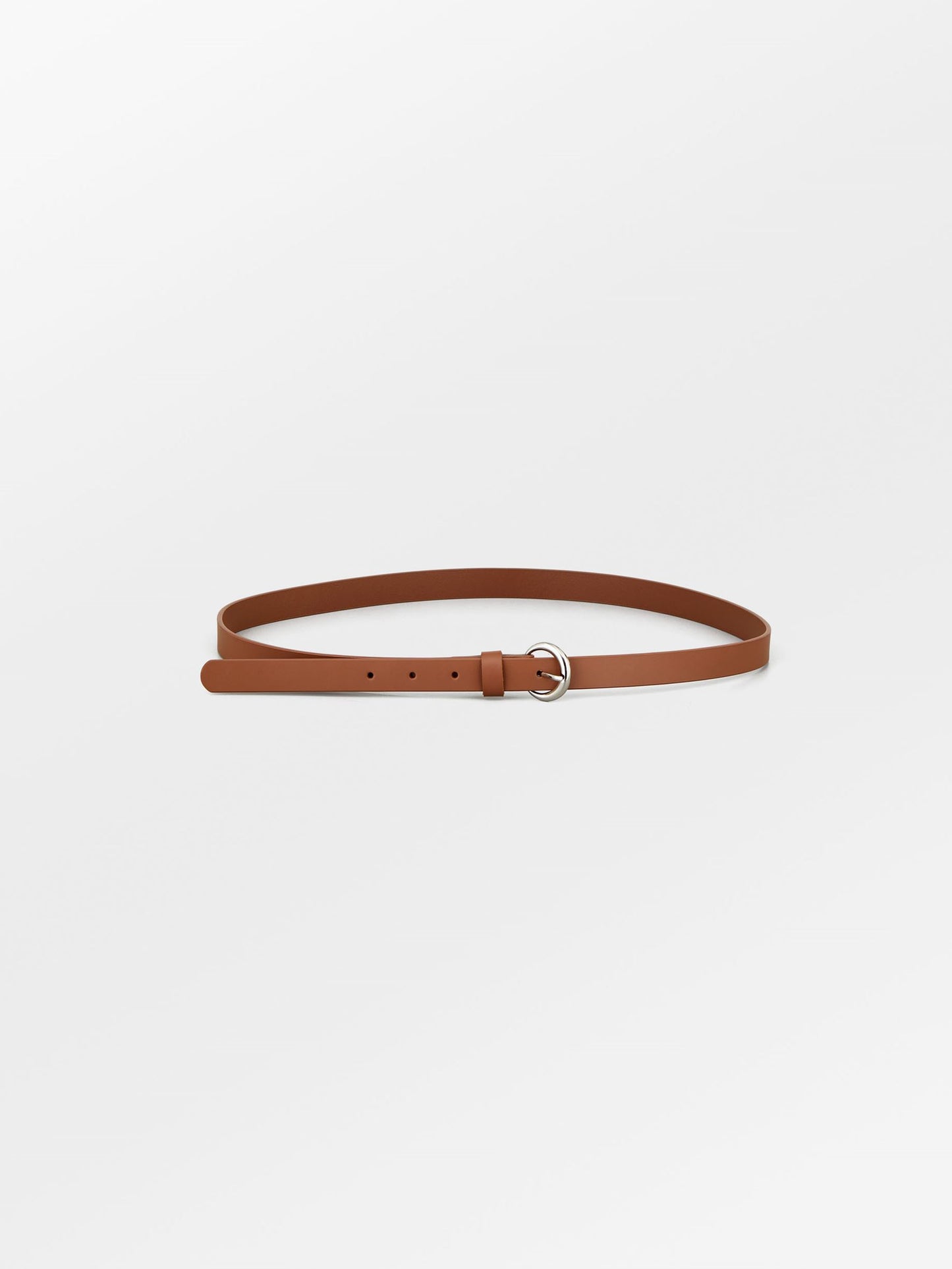 Solid Slim Belt - Mocha Brown Clothing BeckSöndergaard