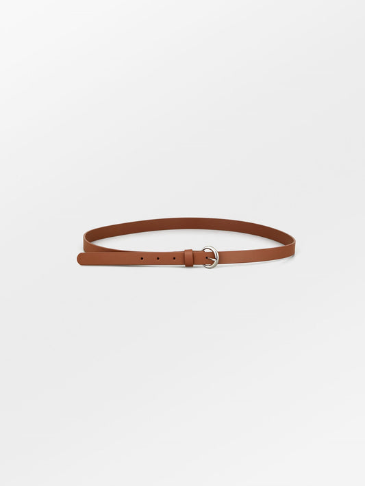 Solid Slim Belt - Mocha Brown Clothing BeckSöndergaard