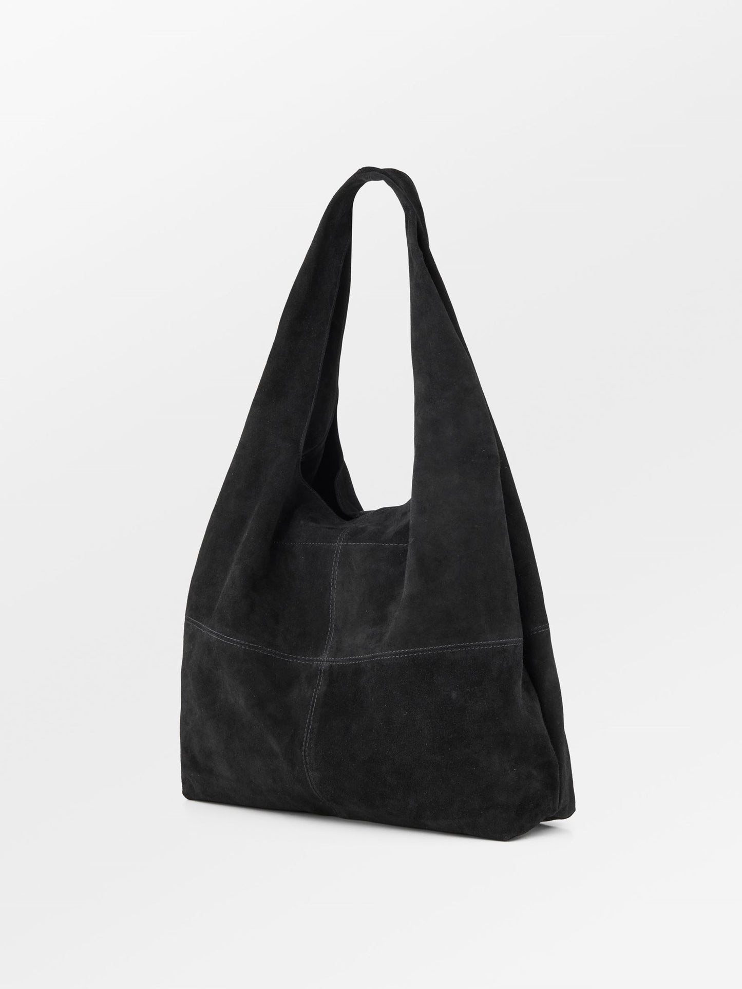 Suede Dalliea Shopper Bag - Black OneSize BeckSöndergaard