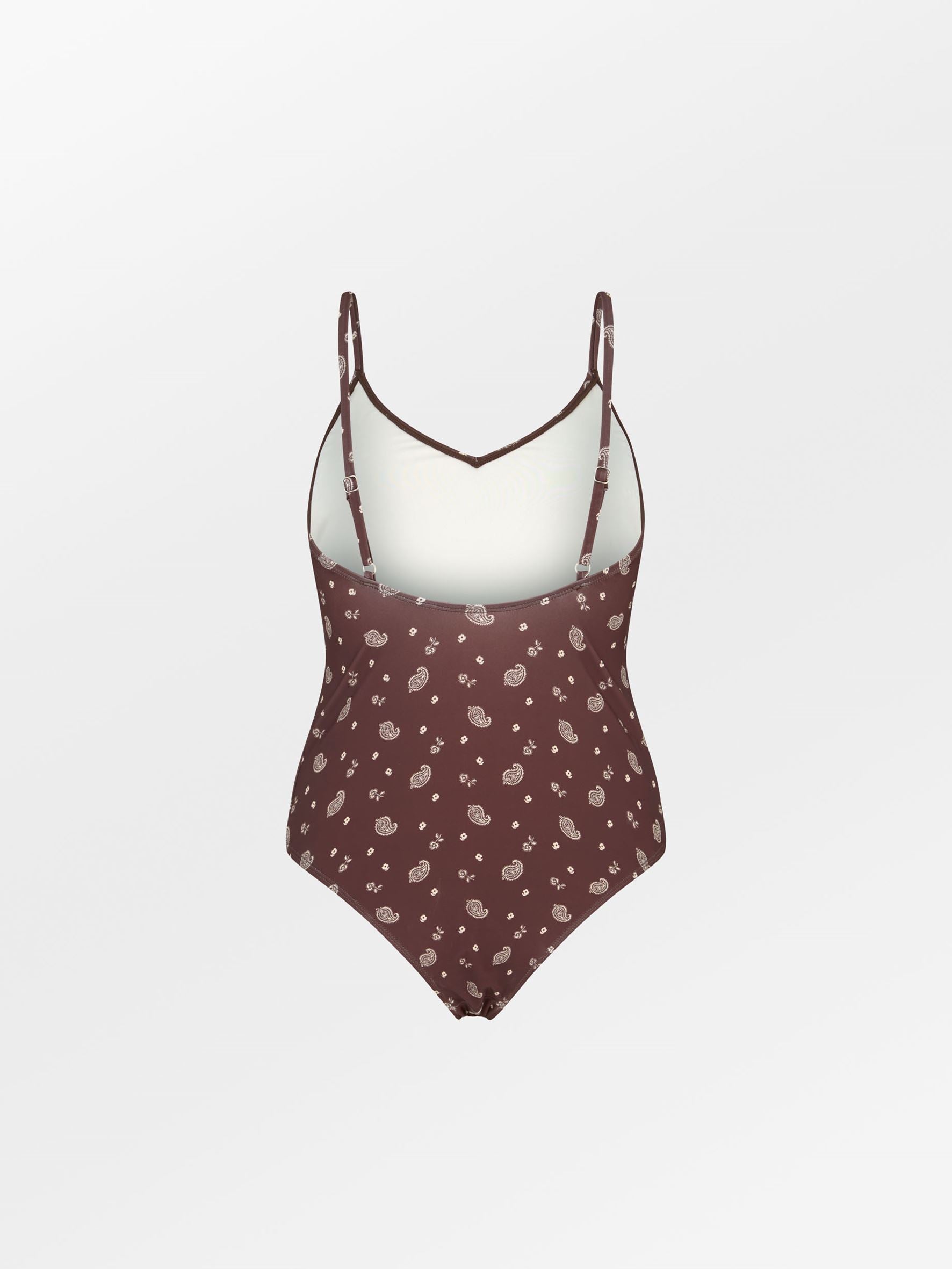 Becksöndergaard, Bloom Paisley Bea Swimsuit - Chocolate Brown, swimwear, sale, sale, swimwear, swimwear