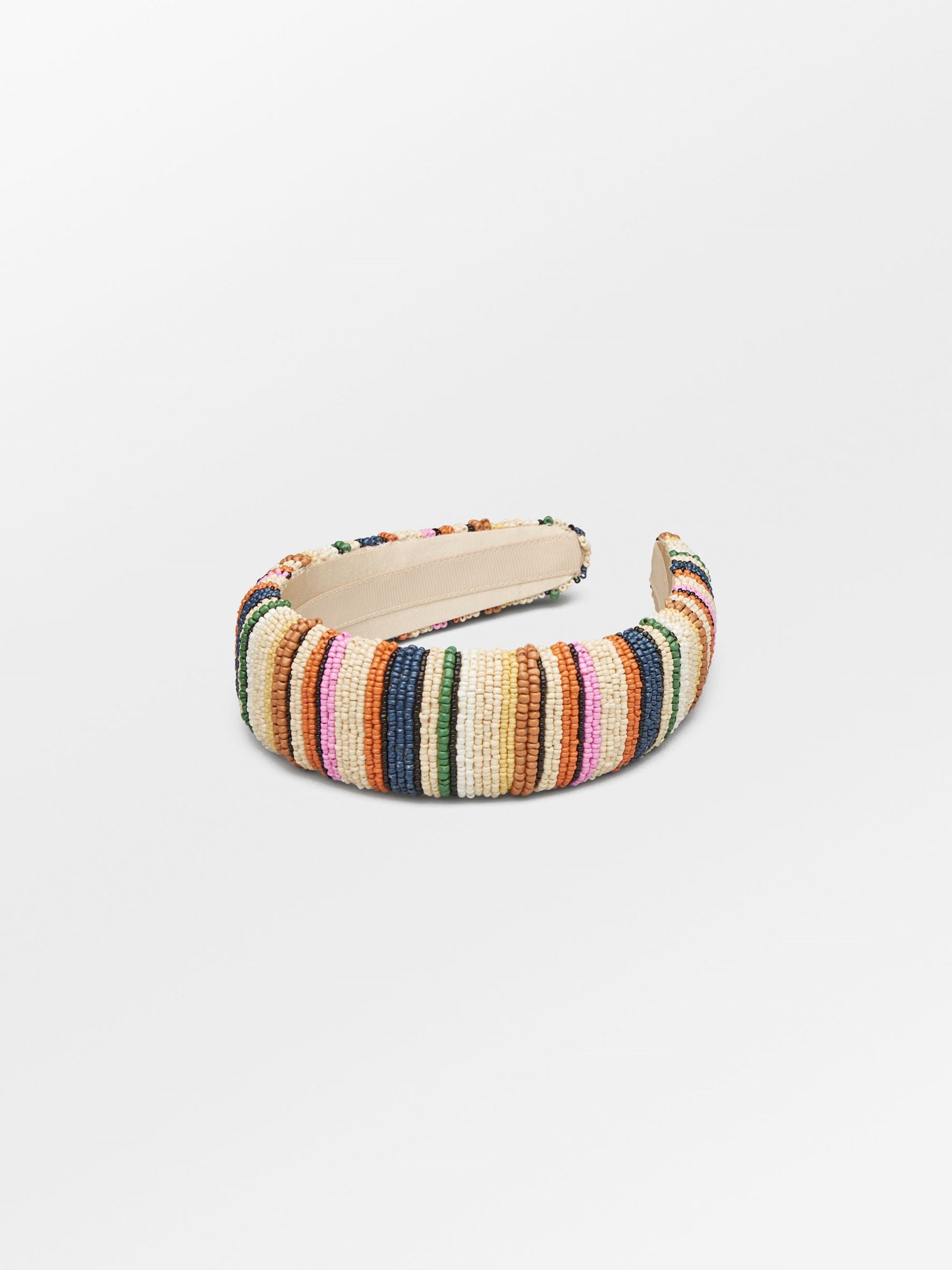 Stripes Wide Beaded Hairbrace OneSize BeckSöndergaard