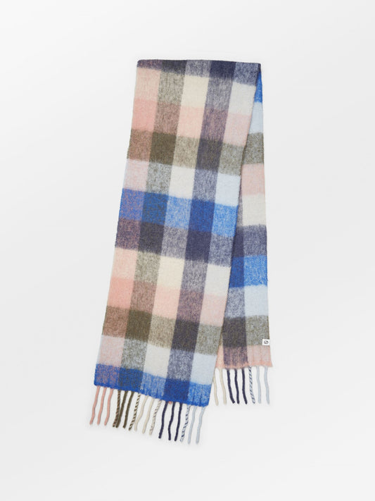 Becksöndergaard, Check Anilopa Scarf - Maritime Blue, scarves, scarves, sale, sale, scarves