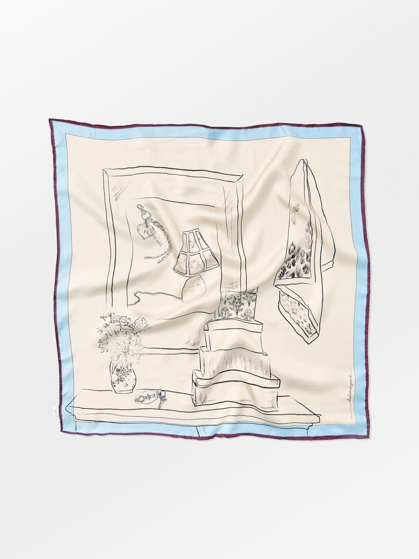 Becksöndergaard, Skestoria Sia Scarf - Skyway Blue, scarves, scarves, winter accessories, winter accessories