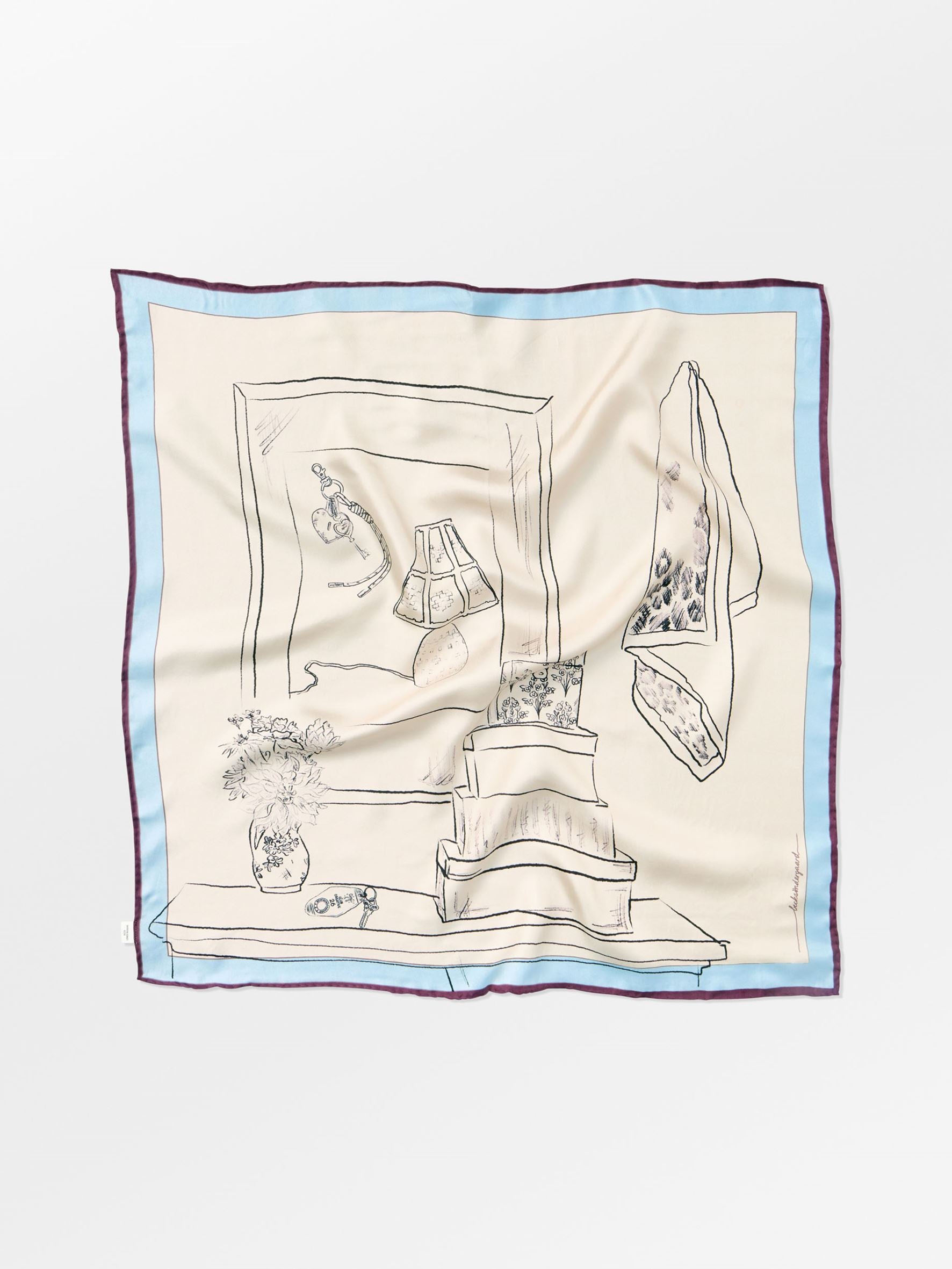 Becksöndergaard, Skestoria Sia Scarf - Skyway Blue, scarves, scarves, winter accessories, winter accessories