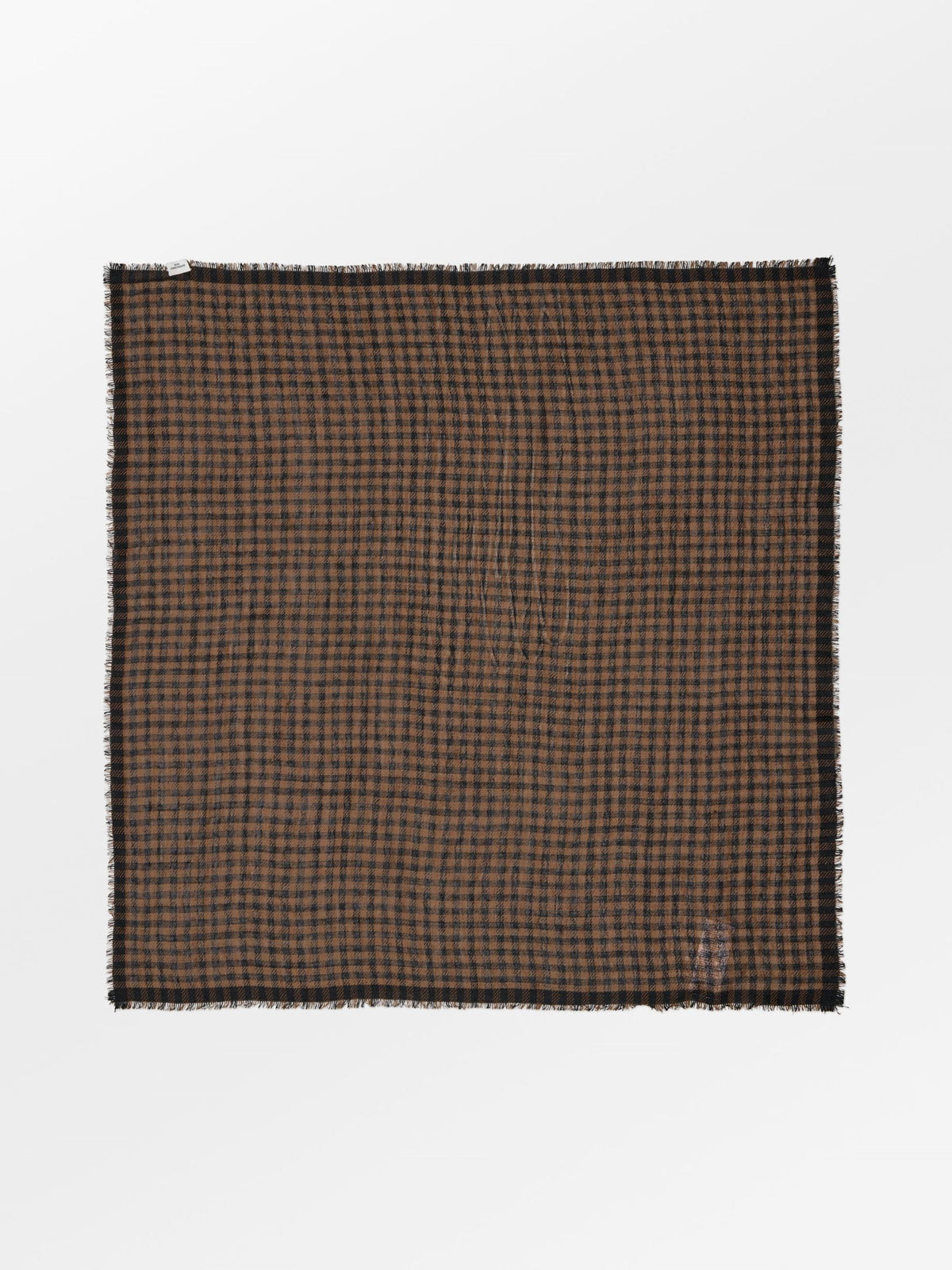 Becksöndergaard, Gingham Wica Scarf - Cinnamon Brown, scarves, scarves, scarves