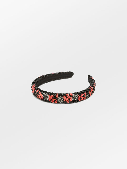 Becksöndergaard, Brombeere Slim Beaded Hairbrace - Black, accessories, accessories, archive, archive, black week, black week