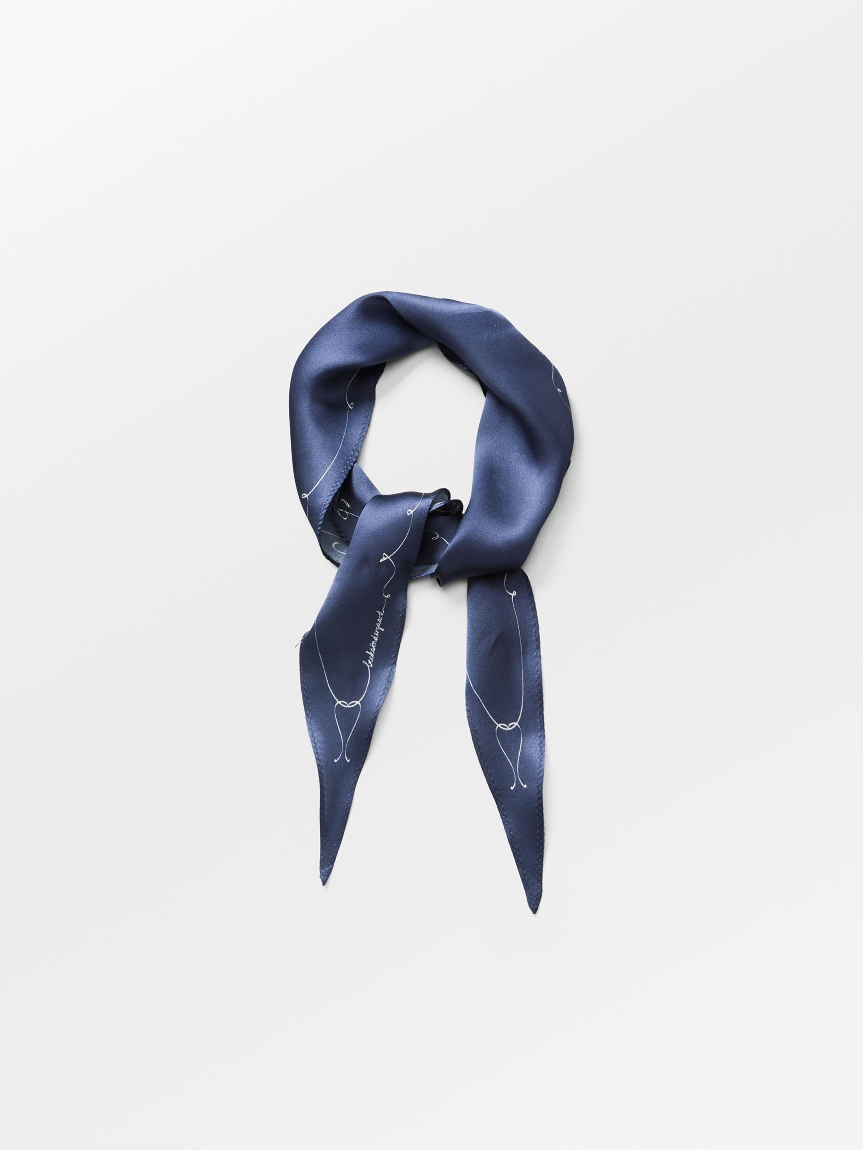 Becksöndergaard, Pencia Diamond Scarf - Navy Blazer, scarves, scarves