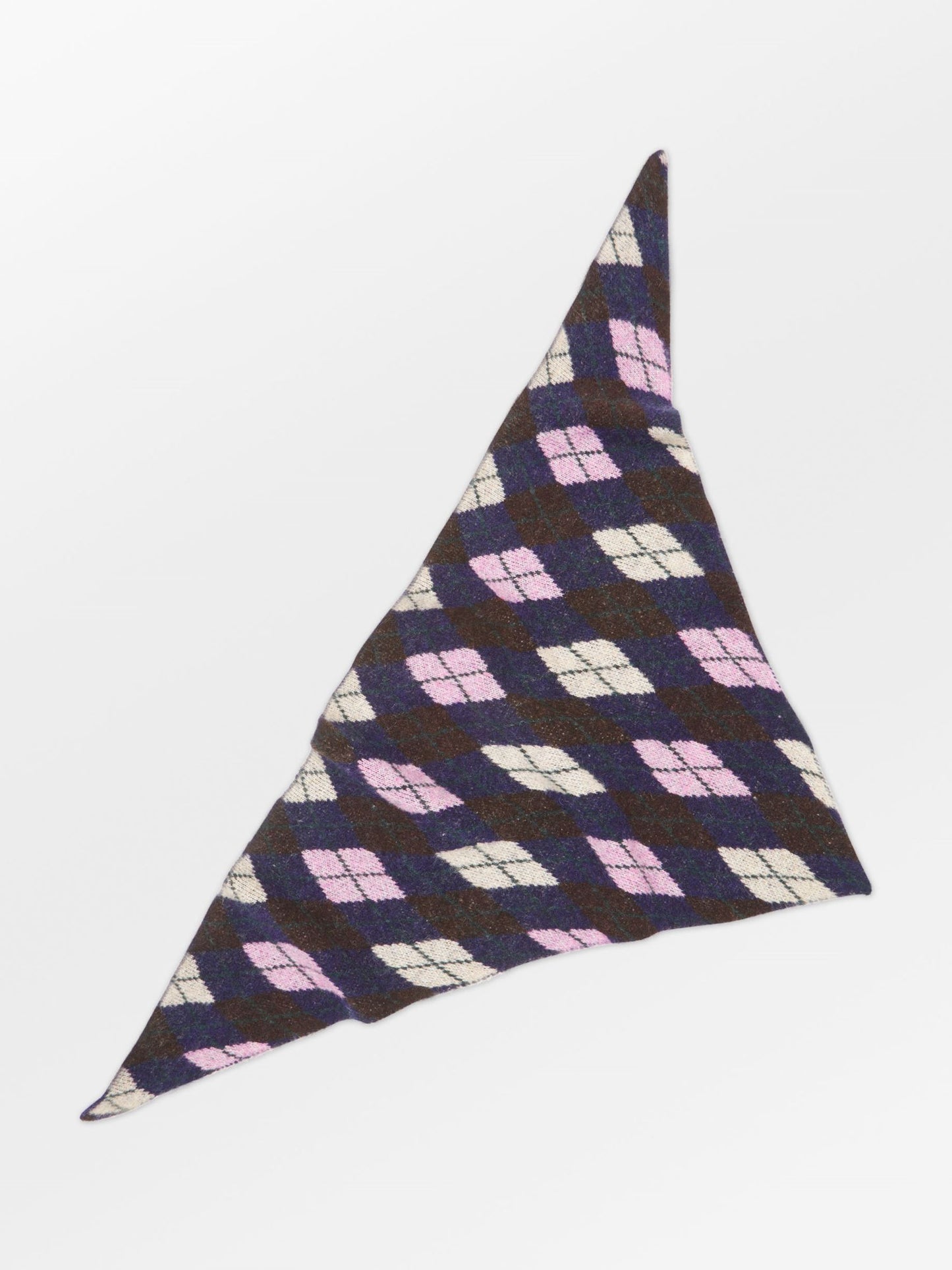 Argyle Triangle Scarf OneSize BeckSöndergaard