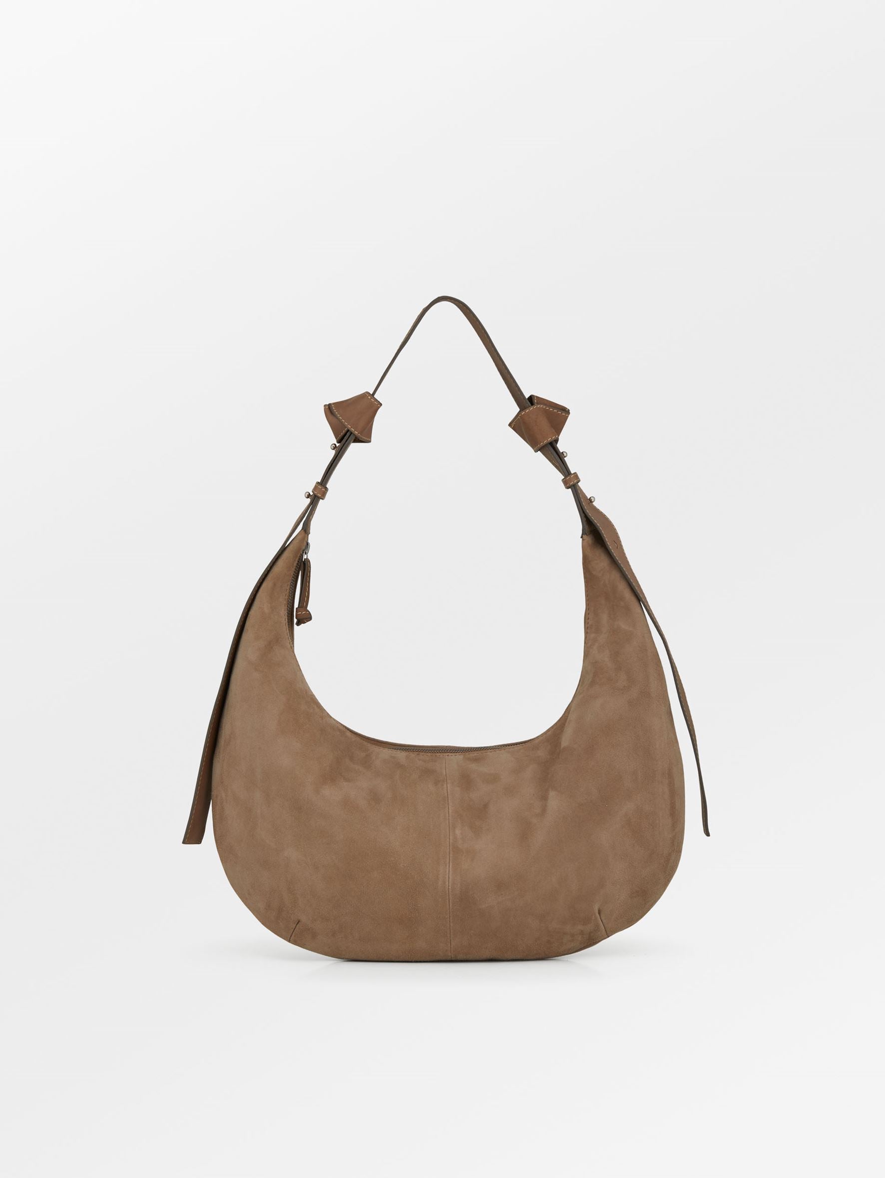 Suede Lona Crossbody Bag - Grey OneSize   BeckSöndergaard