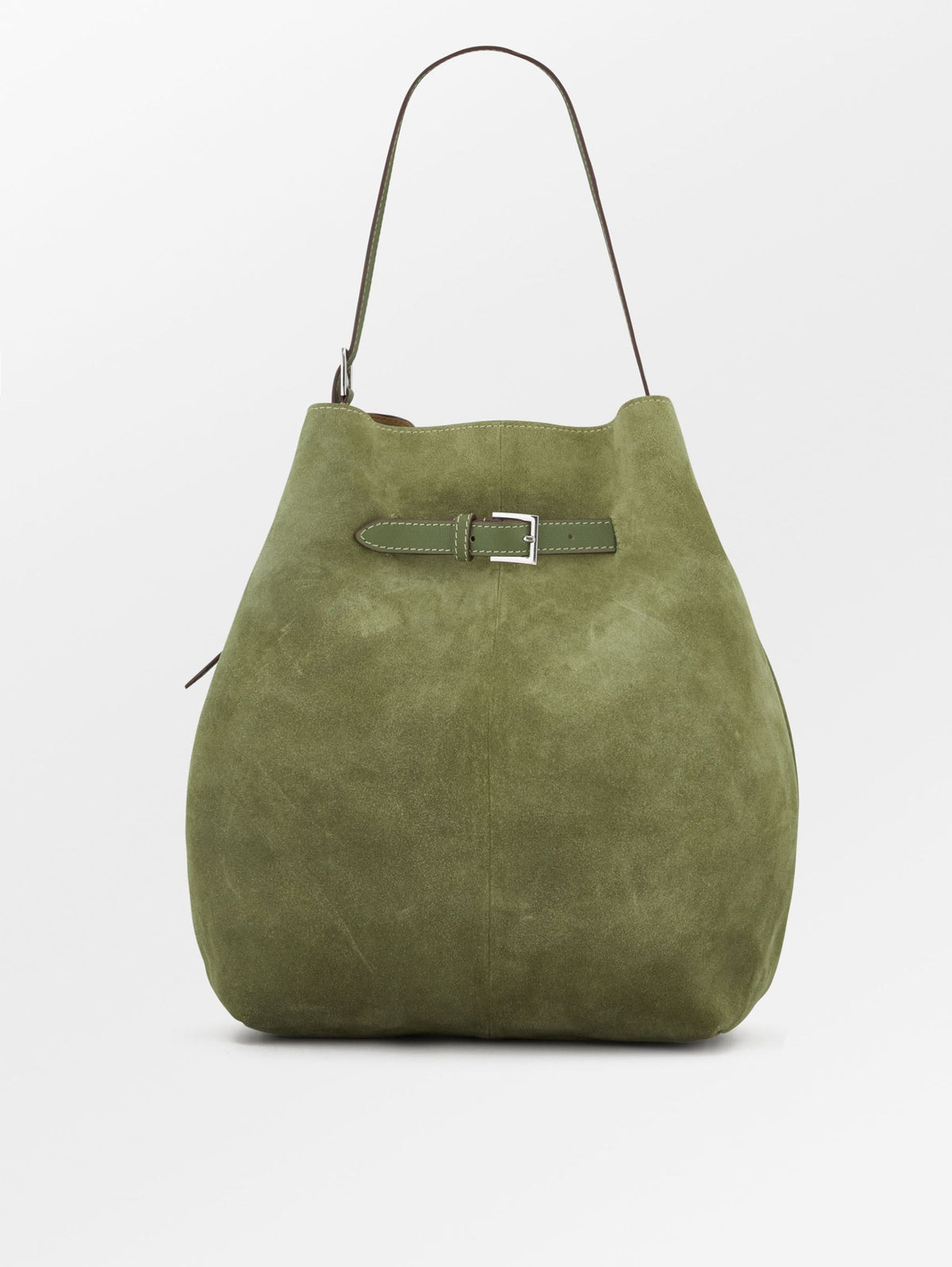 Becksöndergaard, Suede Leah Belted Bag - Avocado Green, onesize