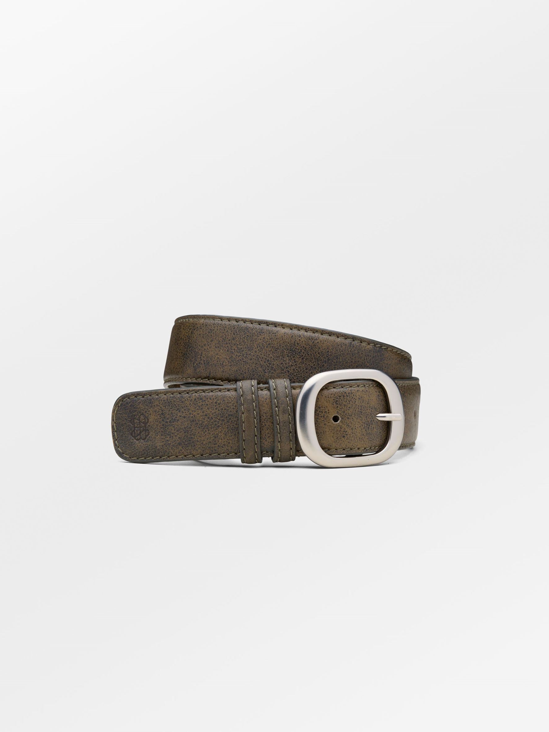 Becksöndergaard, Crushed Wide Leather Belt - Black Olive, accessories, accessories, gifts, gifts