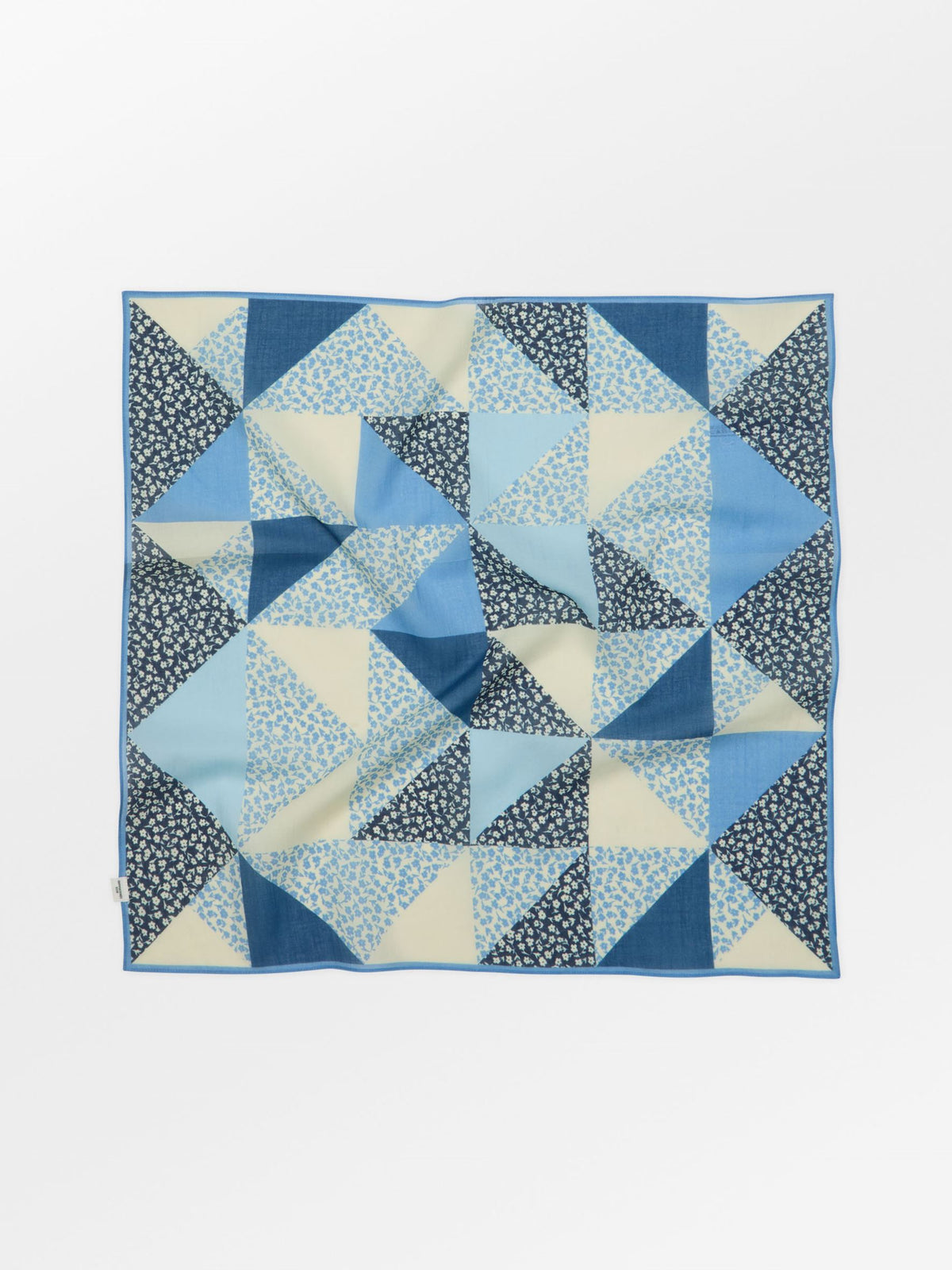 Becksöndergaard, Fiorellino Patchwork Cotta Scarf - Allure Blue, onesize