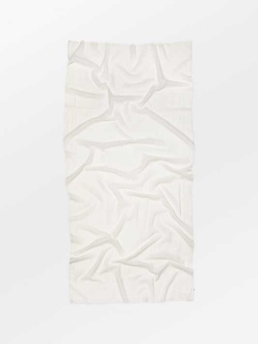 Becksöndergaard, Stitched Cowea Scarf - Birch White, scarves, scarves, sale, sale, scarves