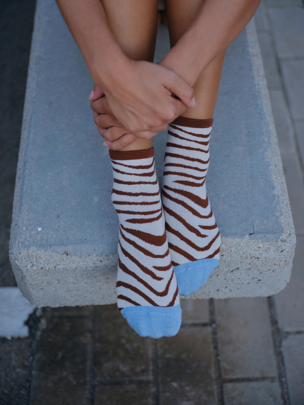 Becksöndergaard, Zelora Cotta Sock - Brown Tortoise Shell, socks