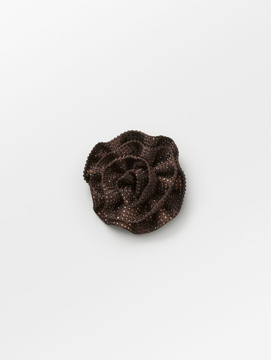 Becksöndergaard, Glim Flower Pin - Cinnamon Brown, accessories