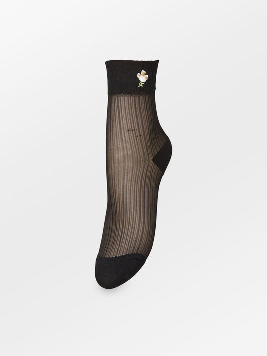 Floral Sheer Sock Socks BeckSöndergaard