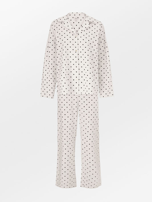 Becksöndergaard, Dot Pyjamas Set - Black - Black, homewear, sale, homewear, gifts, sale, gifts