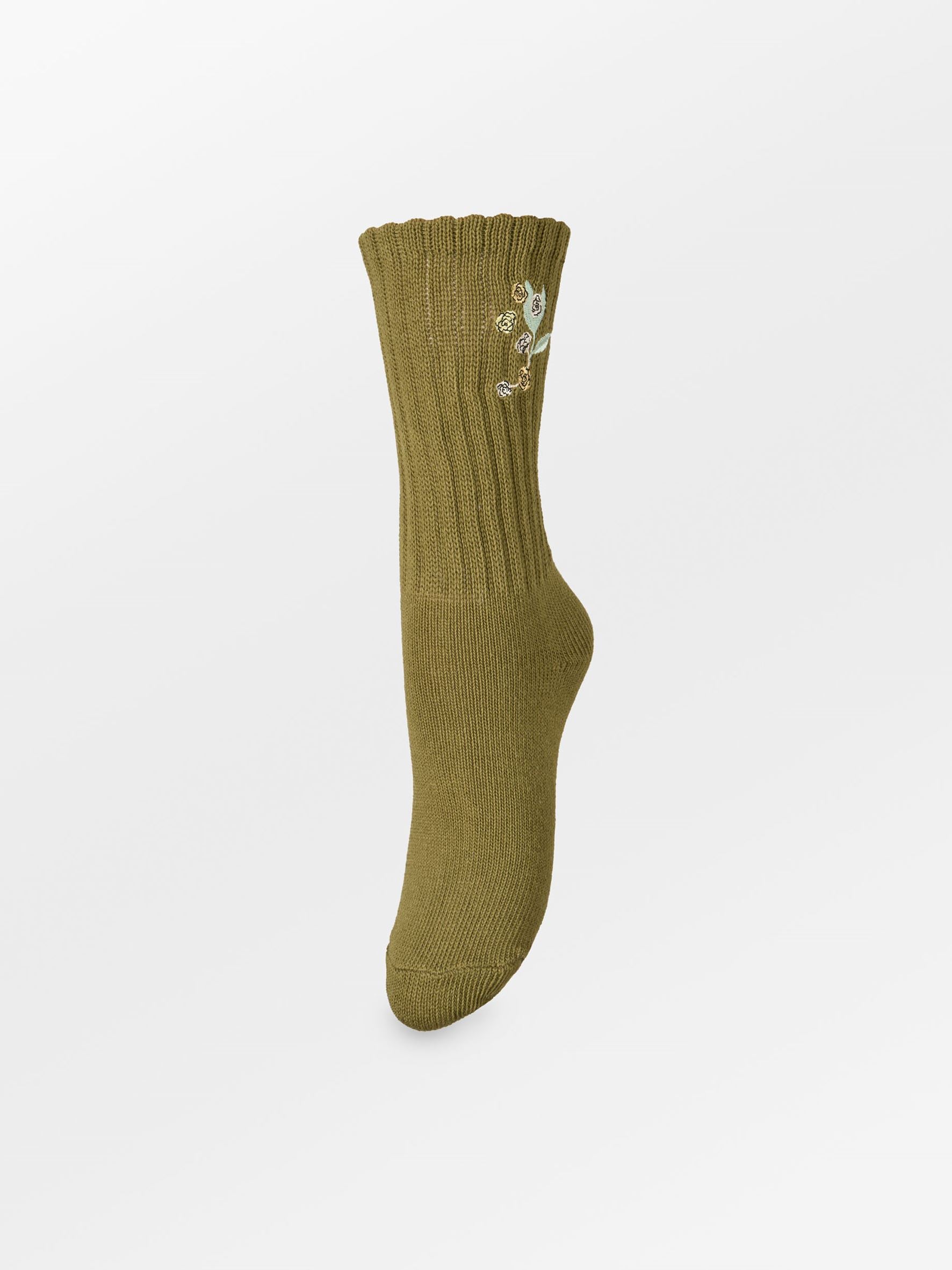 Becksöndergaard, Rosy Cotta Sock - Woodbine Green, socks, sale, sale, socks, black week, black week