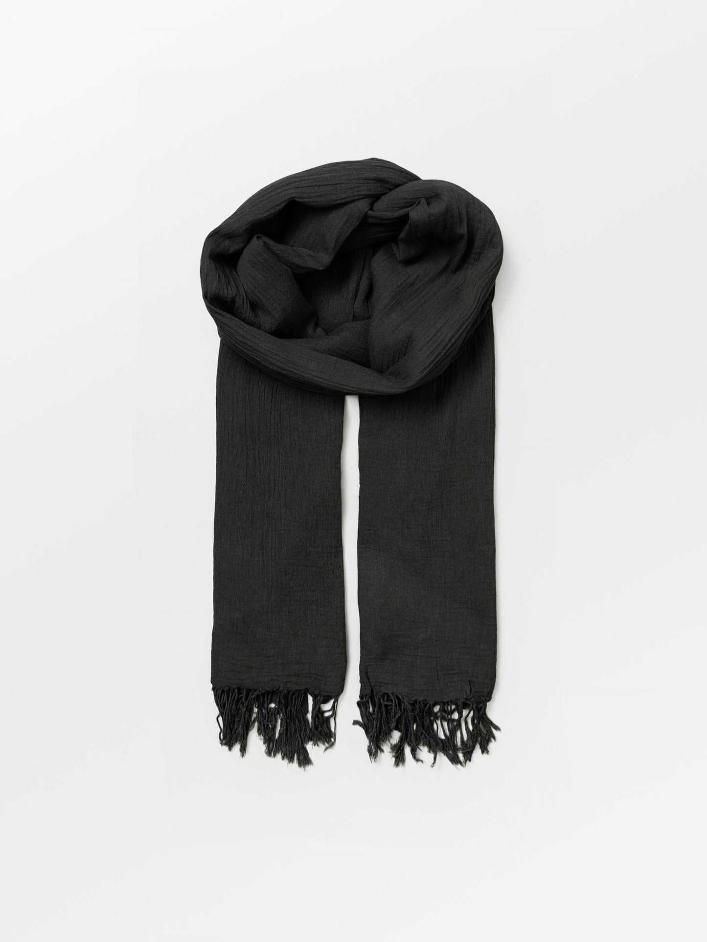 Becksöndergaard, Solid Ilona Scarf - Black/Black, scarves, black week, black week