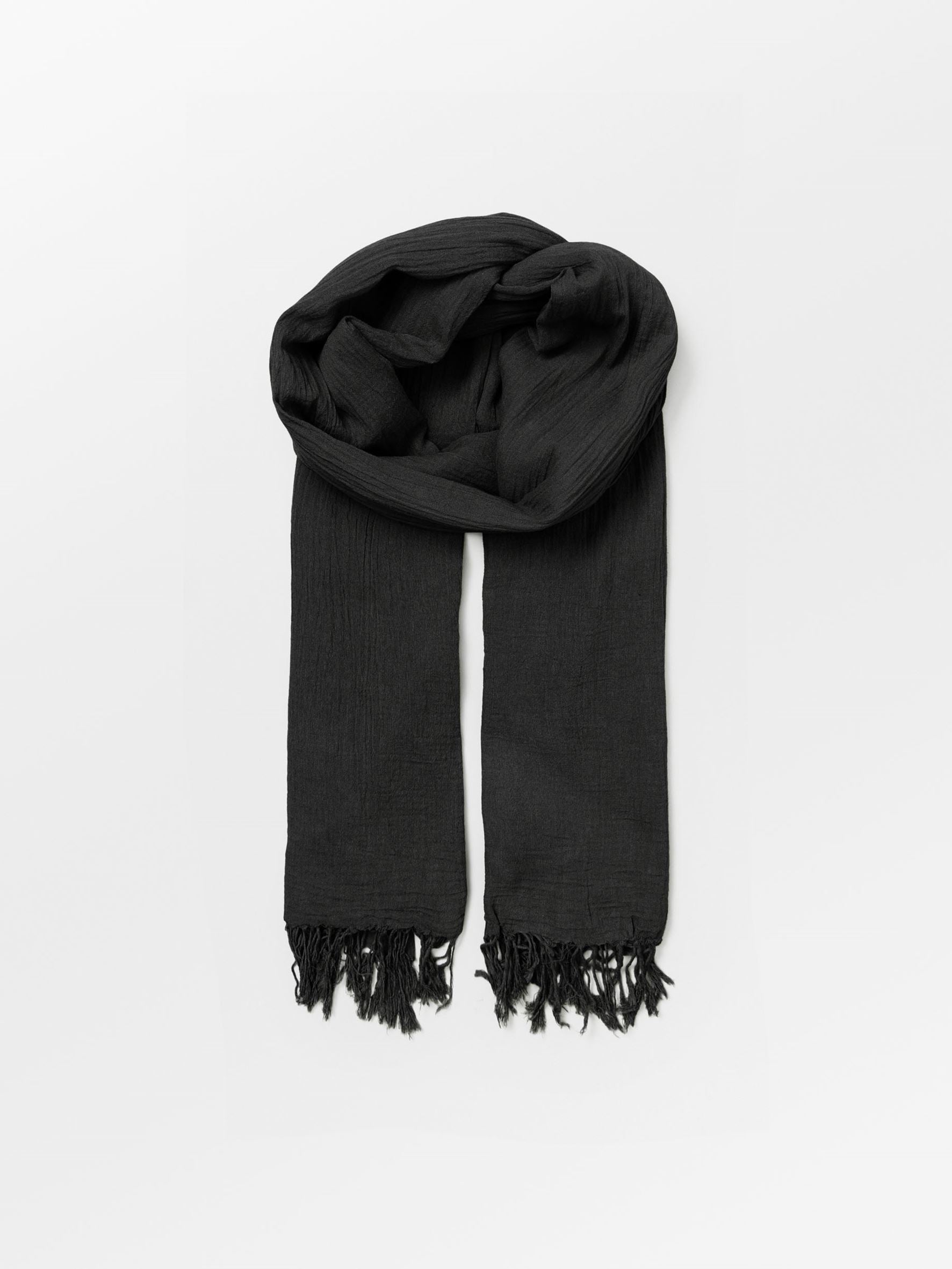 Becksöndergaard, Solid Ilona Scarf - Black/Black, scarves, black week, black week