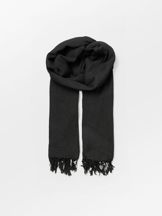 Becksöndergaard, Solid Ilona Scarf - Black/Black, scarves, black week, black week