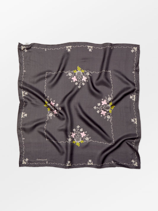 Becksöndergaard, Brodaria Sia Scarf - Forged Iron Gray, scarves, scarves, scarves, scarves, gifts, black week, black week