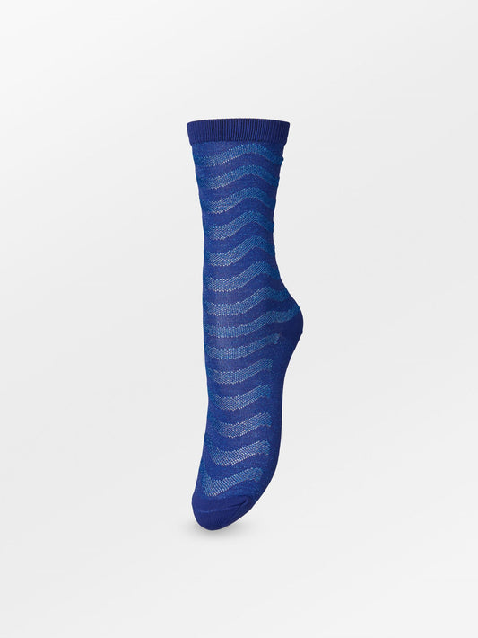 Becksöndergaard, Dopamina Glitter Sock - Surf The Web Blue, socks, archive, archive, socks