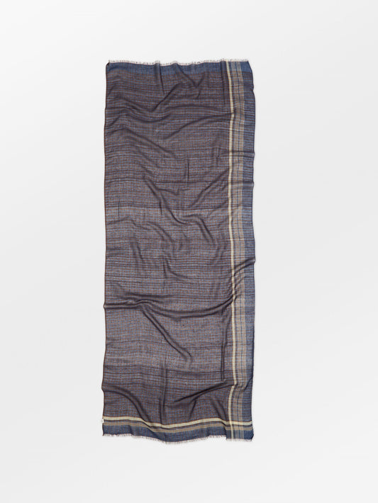 Becksöndergaard, Checkia Cowea Scarf  - Vintage Indigo Blue, scarves, scarves