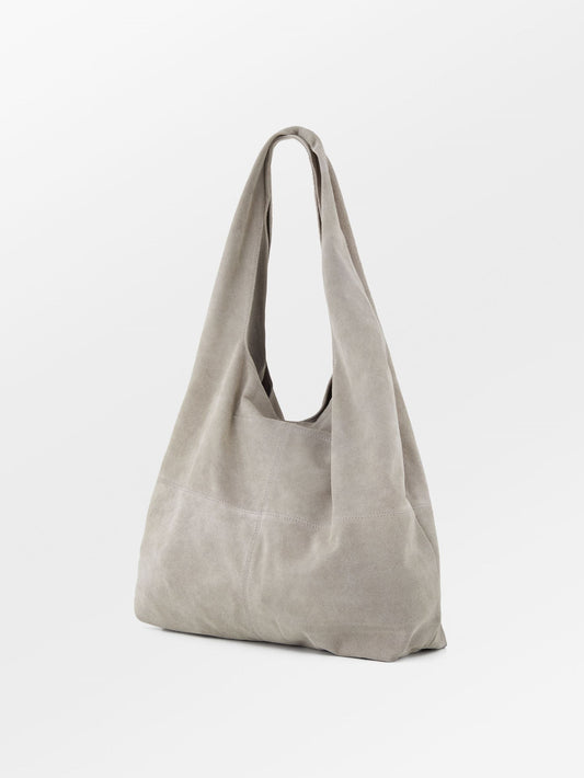 Suede Dalliea Shopper Bag - Gray OneSize   BeckSöndergaard