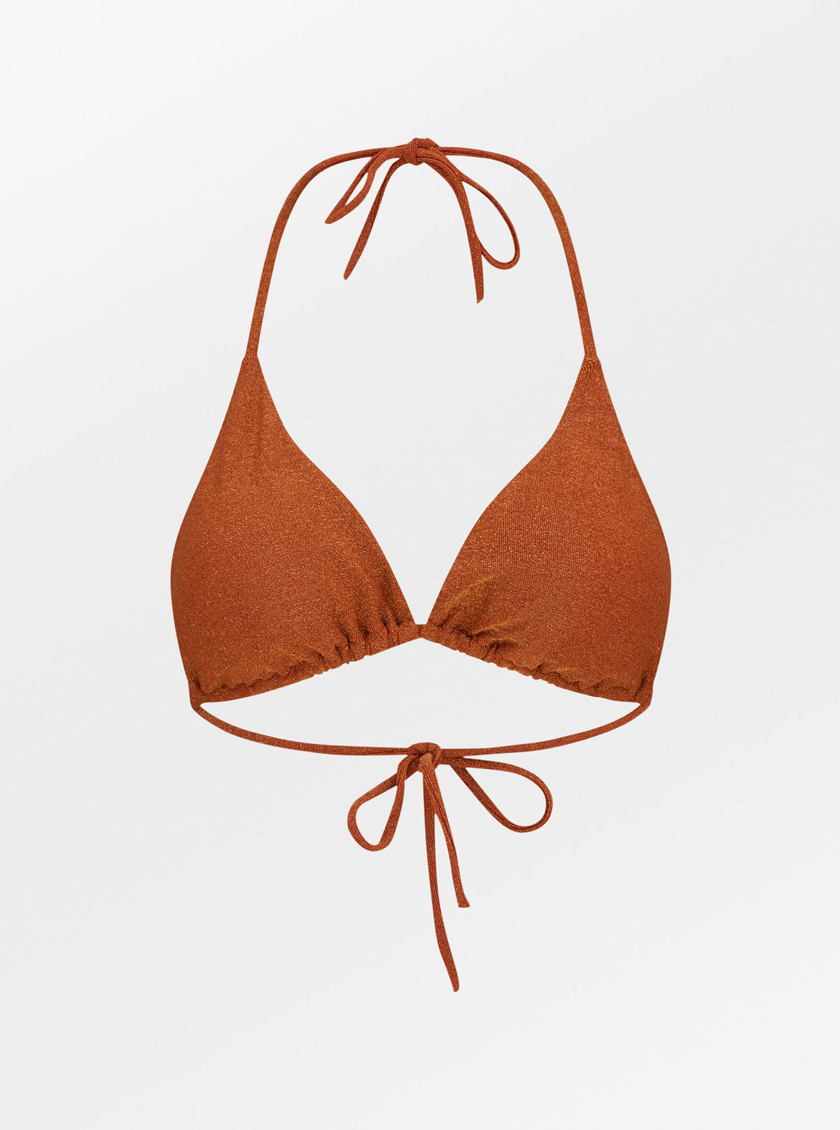 Becksöndergaard, Lux Bel Bikini Top - Clay Orange, clothing