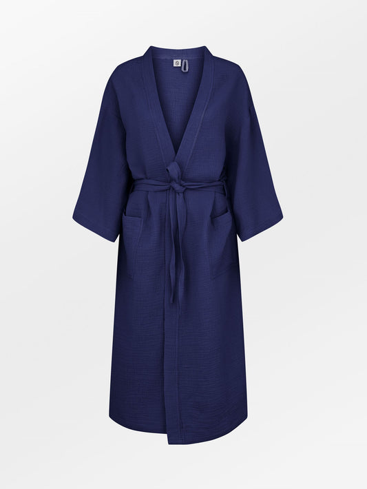 Becksöndergaard, Solid Gauze Luelle Kimono - Navy Blue, archive, homewear, homewear, archive