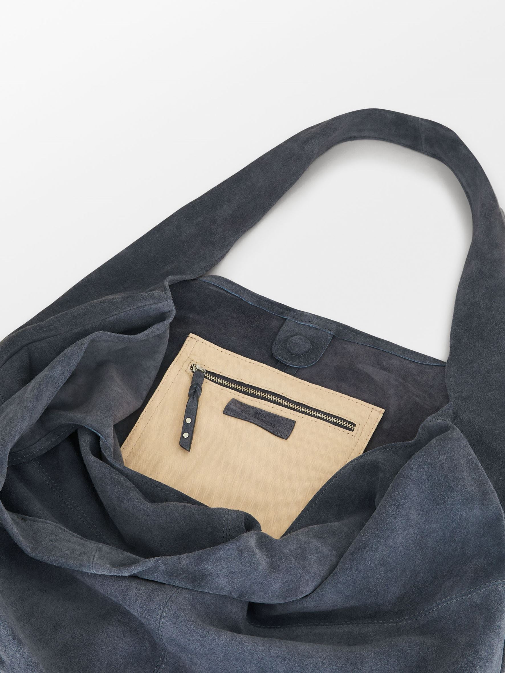Becksöndergaard, Suede Dalliea Bag - Dark Blue, bags, bags, sale, sale, bags, bags, bags