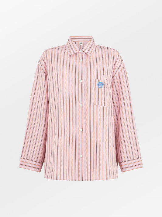 Becksöndergaard, Linoa Pyjamas Shirt - Pink Nectar , homewear, homewear