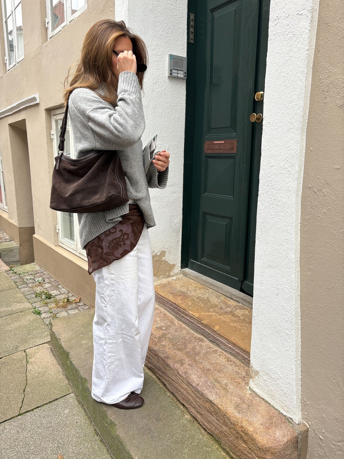 Suede Ginni Medi Bag OneSize BeckSöndergaard