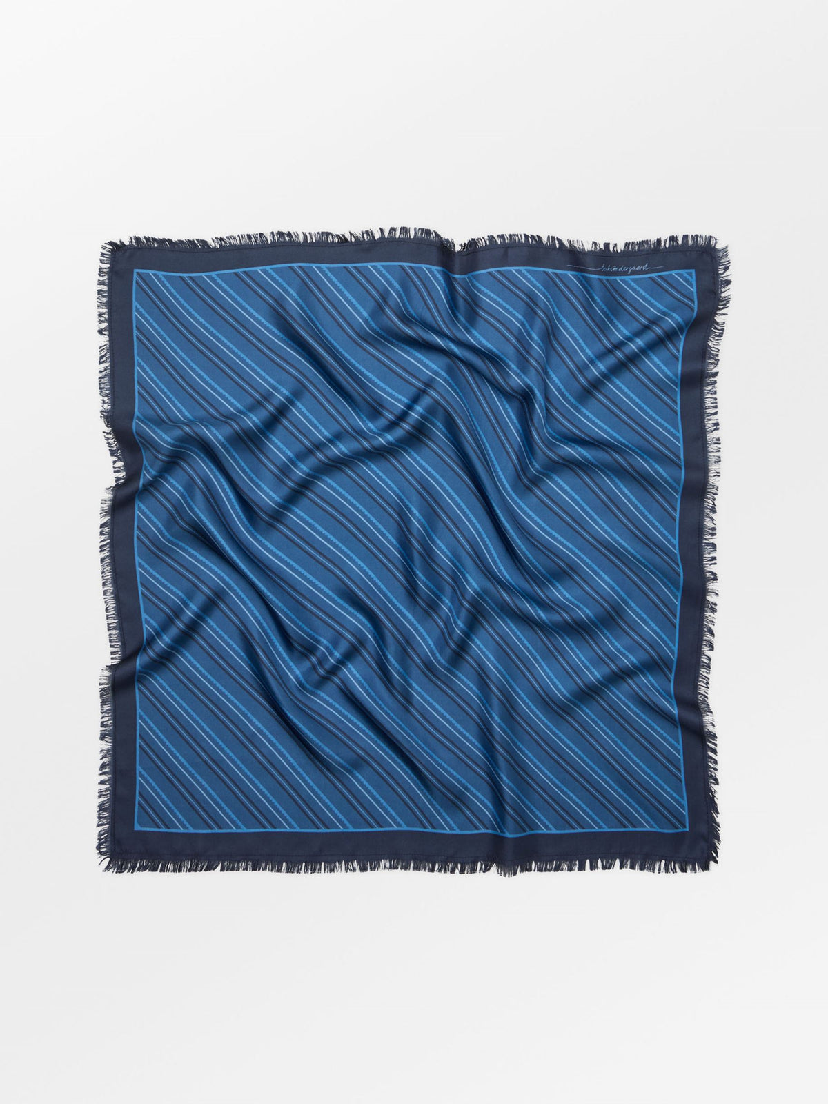 Becksöndergaard, Scallopia Diagonal Sia Scarf - Ensign Blue, onesize