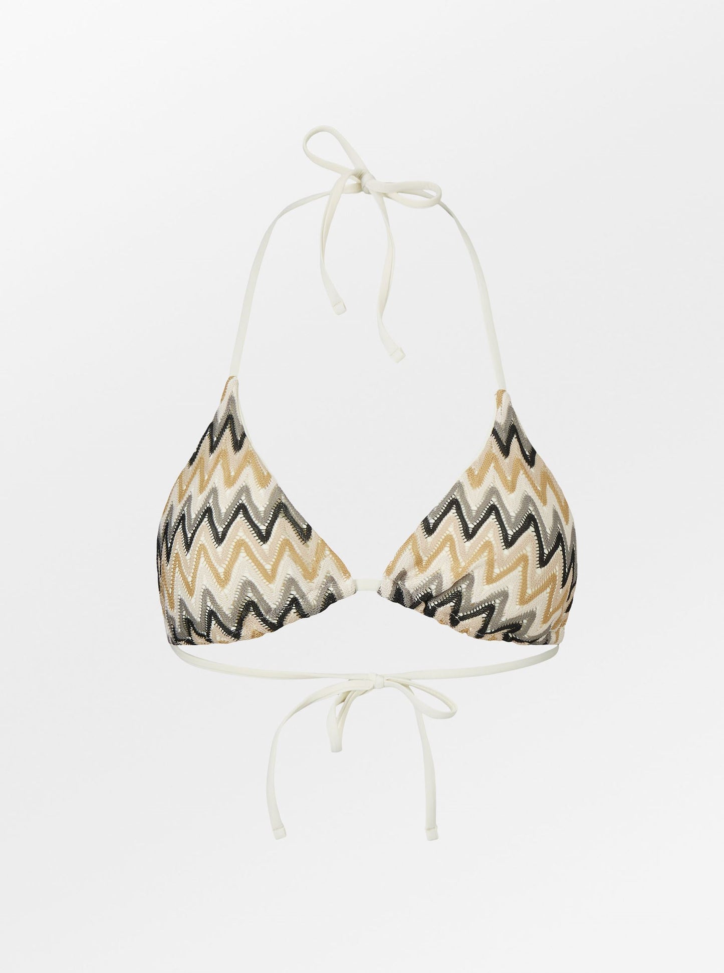 Amber Bikini Top - Beige/Black Clothing BeckSöndergaard