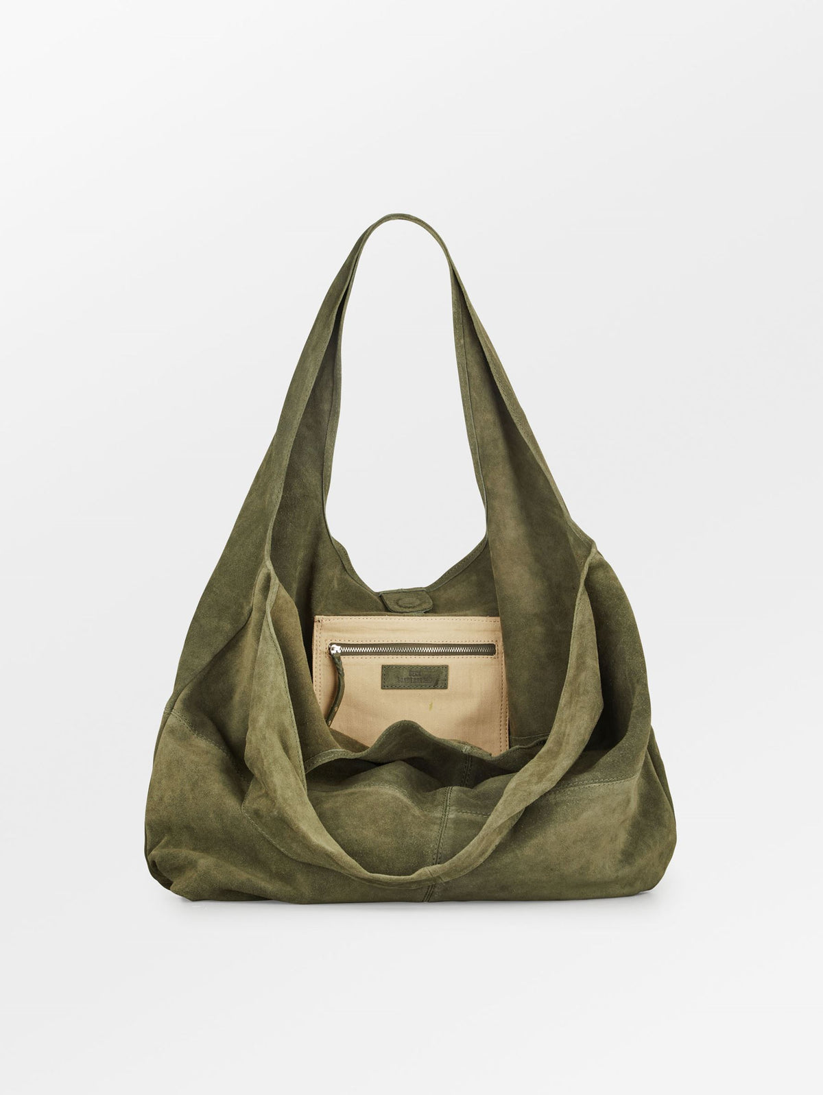 Suede Dalliea Shopper Bag - Green OneSize BeckSöndergaard